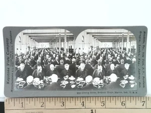 Esszimmer Soldatenhaus Marion Ind. Stereoview Keystone View Co. 1910er Jahre - Bild 1 von 2