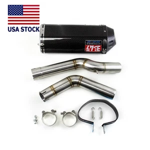 For Kawasaki Ninja 500 Ninja 400 Z500 Z400   Mid Pipe Slip On Muffler Exhaust - Picture 1 of 2