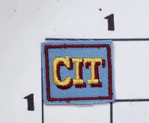 CIT Patch Vintage Iron On Uniform Costume UPcycle - Picture 1 of 1