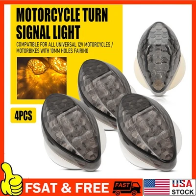 4x Intermitentes LED de montaje empotrado delanteros para Honda CBR600RR CBR600F4/F4i Foto 1 de 4