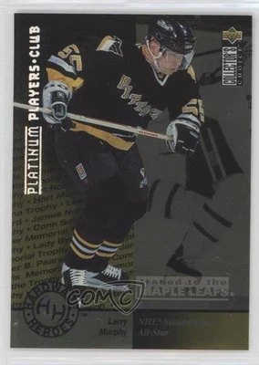 1995 Collector's Choice Hardware Heroes Platinum Player's Club Larry Murphy HOF - Image 1 of 2