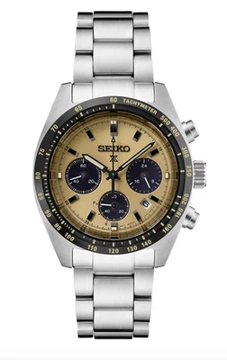 Seiko Prospex Golden Panda Seitona Gold Beige Dial Steel Men's SSC817 Watch39mm Foto 1 de 2