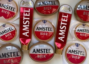 AMSTEL BRANDING Badges, Handles, Pub, Bar, Ale, Mancave, Beer Pump, Font, Lager - Picture 1 of 6