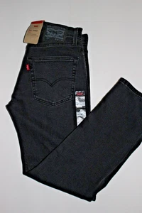 LEVI'S 502 TAPRED STRETCH REGULAR FIT BLACK JEANS GR: 30 X 30 NEU MIT MÄNGELN - Bild 1 von 2