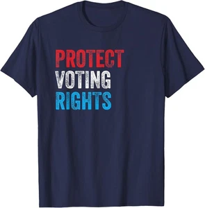 Protect Voting Rights Save Vote Retro Election Midterms T-Shirt Hoodie - Bild 1 von 8