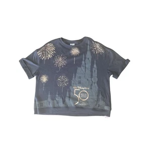 NUEVO CON ETIQUETAS Mujer Walt Disney World 50 Aniversario Estilo Dolman Sudadera Gris XXL - Imagen 1 de 9
