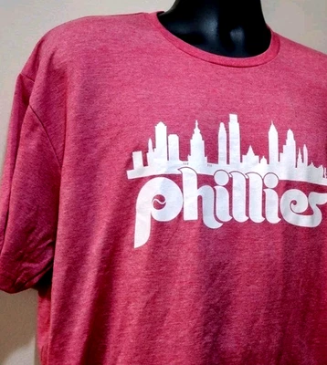 Philadelphia Phillies T-shirt Soft Style Phillies Red Throwback City shirt - Image 1 of 4