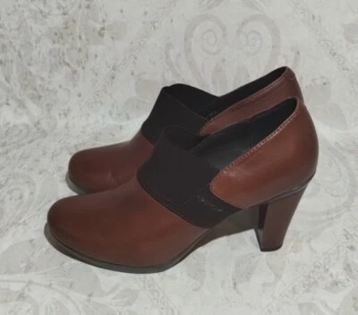 Mujer Geox Respira Cuero Sin Cordones Tacón Botines Pantalón Botas EUR Talla 38.5 Foto 1 de 4