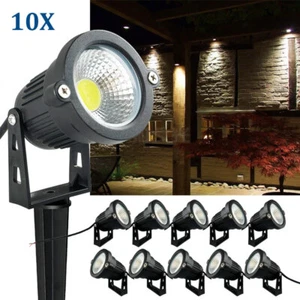10X LED Landscape Spotlights Low Voltage 12volt 5W Cool/Warm White Garden IP65 - Picture 1 of 12