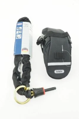 New! Abus 6KS Bicycle Frame Lock Adapter + Saddle Bag - Image 1 of 4