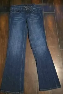 Tommy Hilfiger Jeans Women Sz. 4 Blue American Freedom Modern Rise Bootcut - Picture 1 of 8