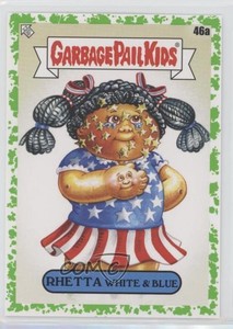 2020 Topps Garbage Pail Kids Late to School Booger Green Rhetta White & Blue e6j