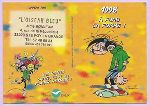 Calendrier FRANQUIN 1998, Dalix, Gaston, Fleurs, L'Oiseu Bleu Ste Foy la Grande - Afbeelding 1 van 2