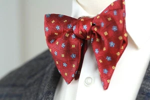 Men's Self-tied Bow Tie Big Butterfly Bow tie Red Ornament S717 Large Bow tie - Picture 1 of 19