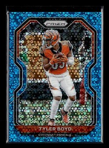 2020 Panini Prizm #48 Tyler Boyd Prizm No Huddle Blue