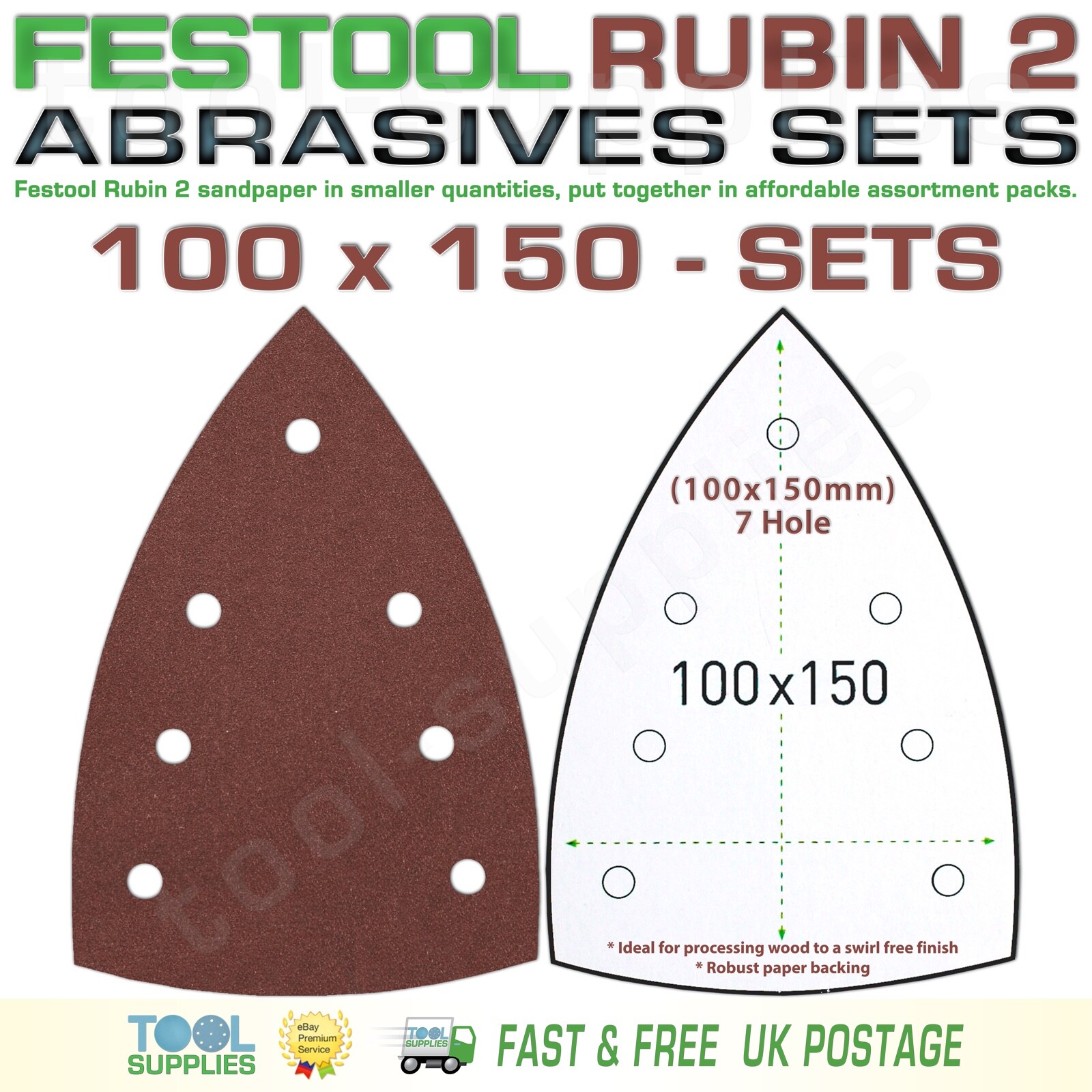 Festool RUBIN 2 - 100 x 150 Sandpaper 