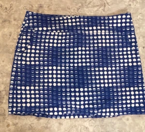 ZAC & RACHEL Mujer Talla 12 P Azul/Blanco Pull ON Falda Elástica en Cintura Elastizada - Imagen 1 de 9
