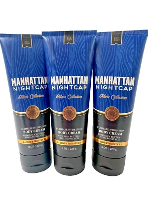Bath & Body Works LOTE 3 Manhattan Nightcap Ultimate Crema Corporal Hidratación 8 OZ Foto 1 de 2