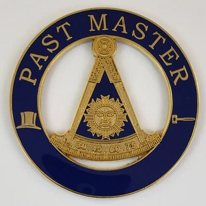 Auto Emblema Masónico Pasado Maestro sin Metal Cuadrado (SCA-1005) Francmasón - Imagen 1 de 1