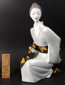 HAKATA PUPPE OBI GÜRTEL 帯 von UEKI SUSUMU JAPANISCH TRADITIONELL HANDWERKER MEISTER - Bild 1 von 19