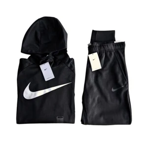 Nike Men's Big Swoosh Sweatsuit 2 Piece Matching Therma-Fit Hoodie Joggers Set - Picture 1 of 11