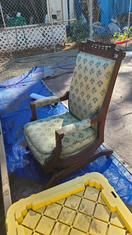 Antique Walnut Rocking Chair Cover