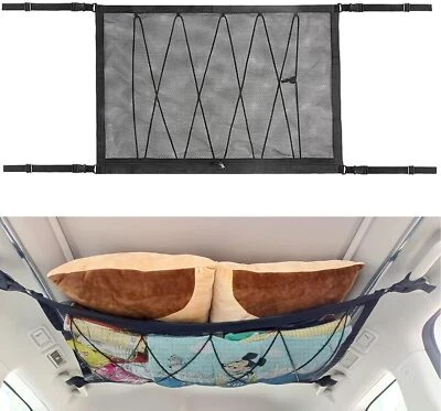 For Holden Accessories Car Ceiling Storage Net Roof Cargo Pocket Organizer 90X65 - image 1 of 4