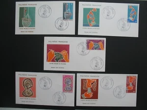 FDC Polynésie Française 1970 N° PA 34 à 38 Huître perlière - Picture 1 of 1