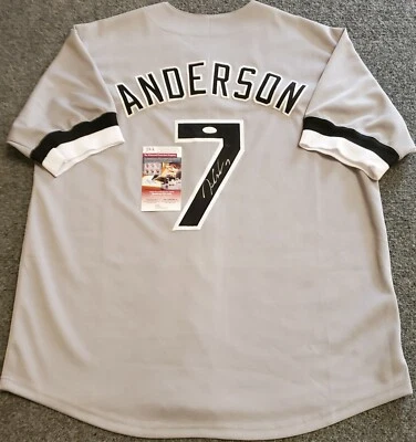 CHICAGO WHITE SOX TIM ANDERSON AUTOGRAPHED SIGNED JERSEY JSA COA - Image 1 of 3