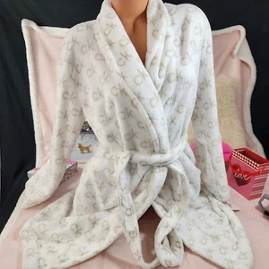 Calvin Klein Sherpa Robe Logo EXTRA SMALL NEW! - Picture 1 of 5