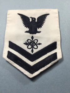 US Navy - Enlisted Rank 2nd class, Data Syst. Tech. (weiß/schwarz) Herrengröße - Bild 1 von 6