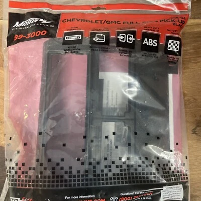 Kit de tablero de instalación Metra 99-3000B para camiones GM/Chevy 1988-1994 tamaño completo Foto 1 de 3