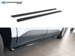 SIDE SKIRTS EXTENSIONS FOR FORD TRANSIT COURIER MK2 (2023-) ABS GLOSS BLACK - Picture 1 of 5