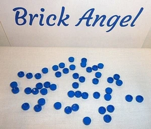 NEU LEGO Blau Fliesen 1X1 Rund X100 Stück Glatte Oberfläche Boden 98138  - Bild 1 von 2