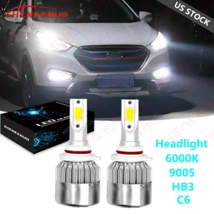 LED Headlight Kit 9005 White 6000K Low Beam Bulbs for HYUNDAI Sonata 2015-2019 - Foto 1 di 12