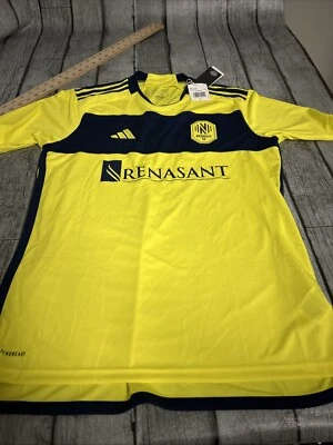 Camiseta deportiva grande Adidas 2024-25 Nashville Stadium Home para hombre nueva con etiquetas Foto 1 de 4