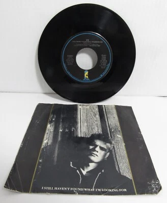 U2 I Still Haven't Found What I'm Looking For 7" 45 & 33 Record & Sleeve HEAR Foto 1 de 4