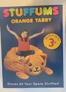 STUFFEMS Almacenamiento de Animales de Peluche NARANJA ATIGRADO Sostiene Hasta 3 Pies de Peluche Peluche - Imagen 1 de 2