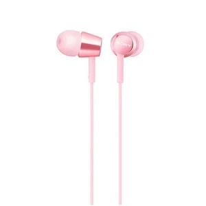 SONY MDR-EX155 Closed Dynamic In-Ear Headphones Light Pink NEW from Japan F/S - Picture 1 of 1