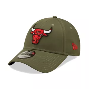 Gorra New Era Para Hombre NBA Chicago Bulls Equipo Básica Caqui Verde 9FORTY Gorra Ajustable - Imagen 1 de 3