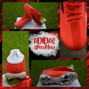 Herren Adidas X Speedflow.3 FG Fußballschuhe Neu Original Rot Größe 11 - Bild 1 von 15