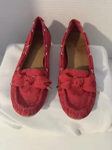 Coach Carisa Q1741 Women's Magenta Pink Boat Shoe - Size 6.5 B - Picture 1 of 7