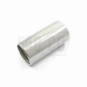 Inward Rolled 2.5" 63.5mm Exhaust Tip 304 Stainless Steel Inverted Tailpipe Tips - Picture 1 of 1