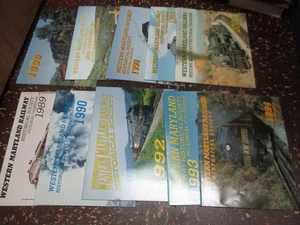 10 western maryland railway calendars 1989, 90, 92, 93, 94, 96 - 2000   VG - Foto 1 di 1