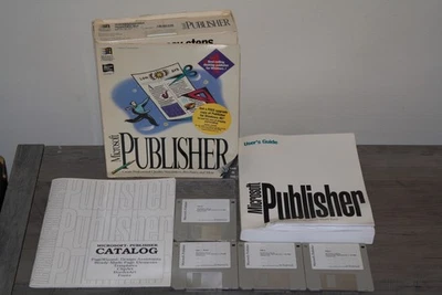 Vintage 1994 Microsoft Publisher 2.0, Floppy Disc, Complete in original Big Box - Image 1 of 4