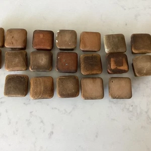 19 Pc lot Vintage Wood Drawer Handle Knob Cupboard Pull Cabinet 1 1/2” Square - Picture 1 of 5
