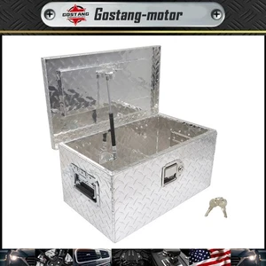 20" Aluminum Truck Underbody Tool Box Trailer RV Tool Storage Under Bed w/ Key - Picture 1 of 15