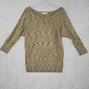 Ann Taylor Loft Womens Sweater Olive Brown Size S Acrylic Wool Knit Pullover - Picture 1 of 6