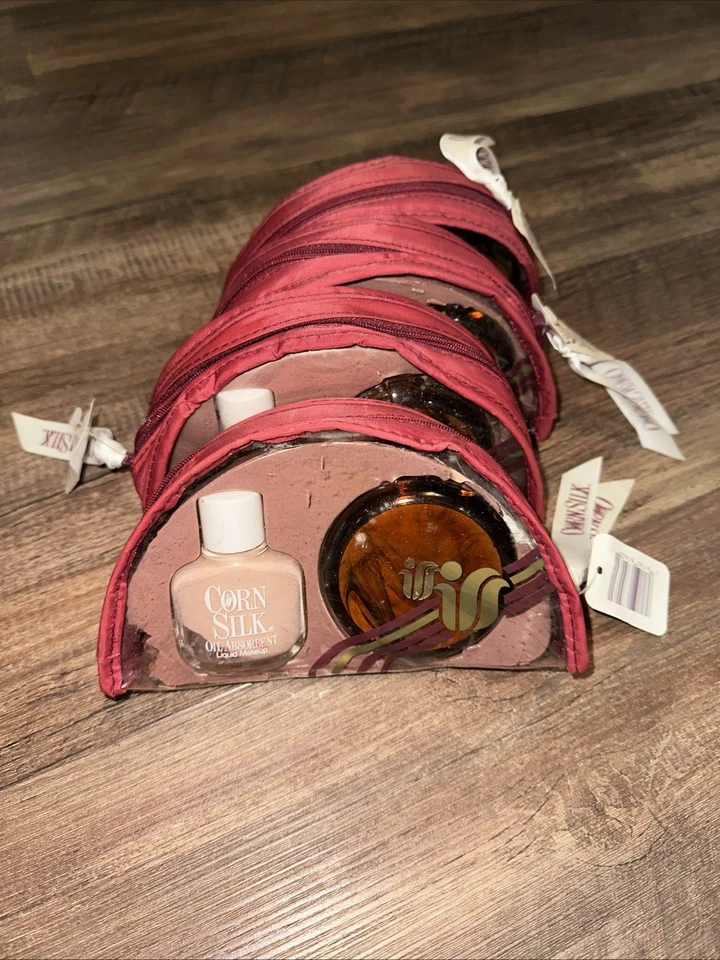 4 VINTAGE NEW CORN SILK OIL ABSORBENT PRESSED POWDER  NO COLOR RARE  & LIQUID - Image 1 of 4