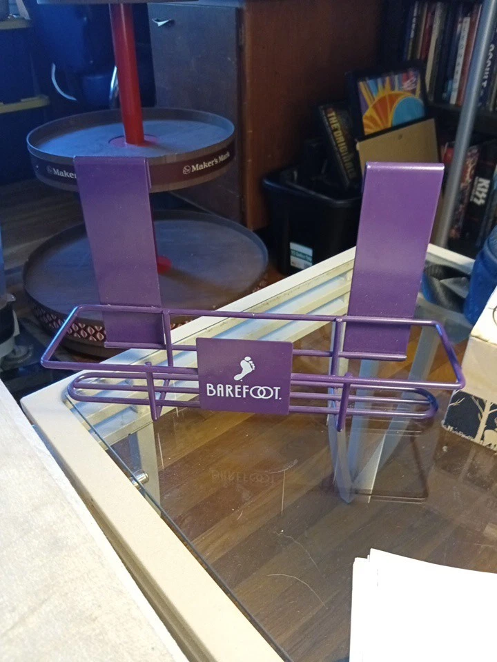 Rack suspenso para exibição de vinho descalço rack de especiarias de metal - Imagem 1 de 4